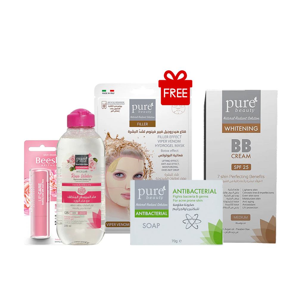 Pure Beauty&Beesline |مجموعة العناية بالبشرة بعد المكياج من بيور بيوتي وبيزلين