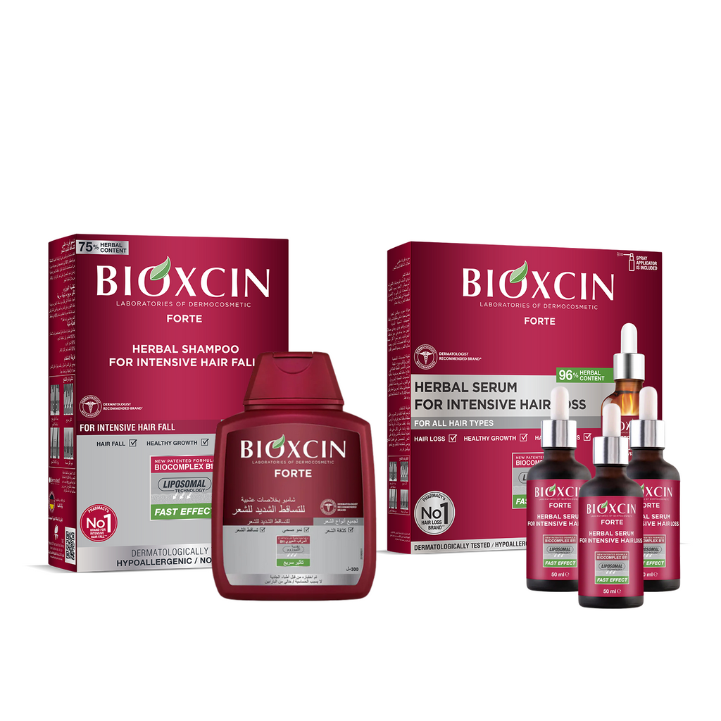 Bioxcin|مجموعة بيوكسين فورت لعلاج تساقط الشعر