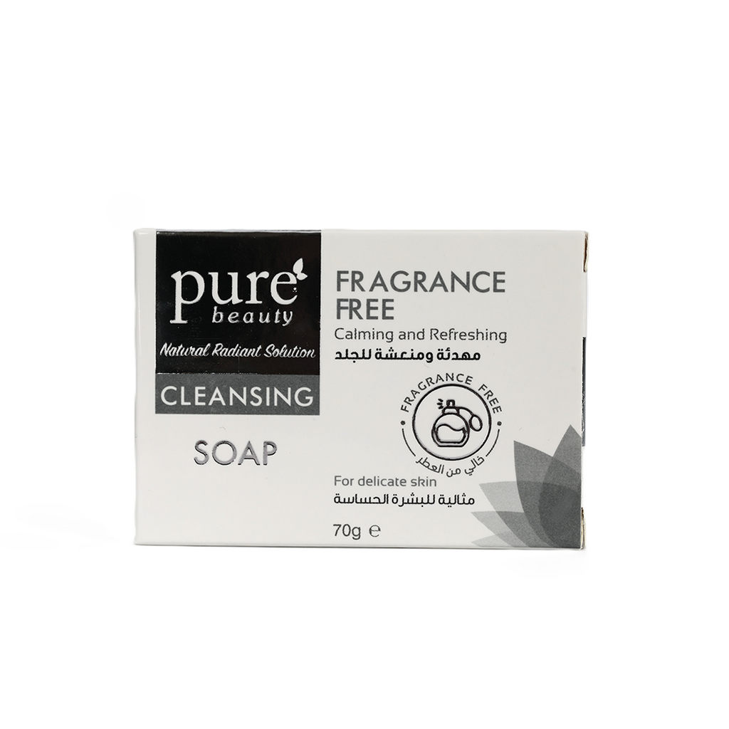 Pure beauty | بيوربيوتي صابونة مرطبة -غير معطرة -  70 غرام