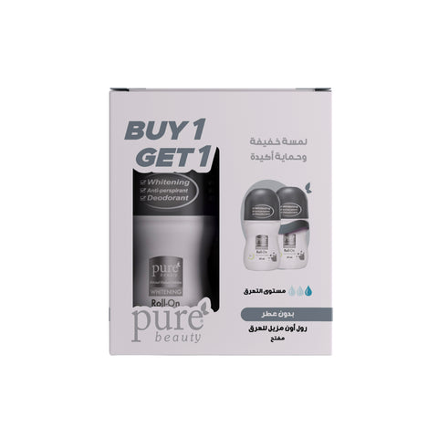 بيور بيوتي رول أن المفتح المقاوم للتعرق غير معطرمجموعة كت - 1+1 | Pure Beauty