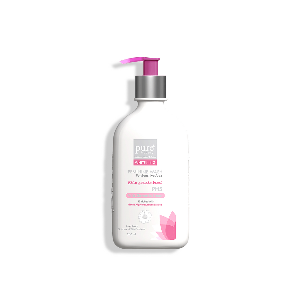 غسول طبيعي بيور بيوتي - تفتيح المناطق الحساسة - 200 مل | Pure Beauty