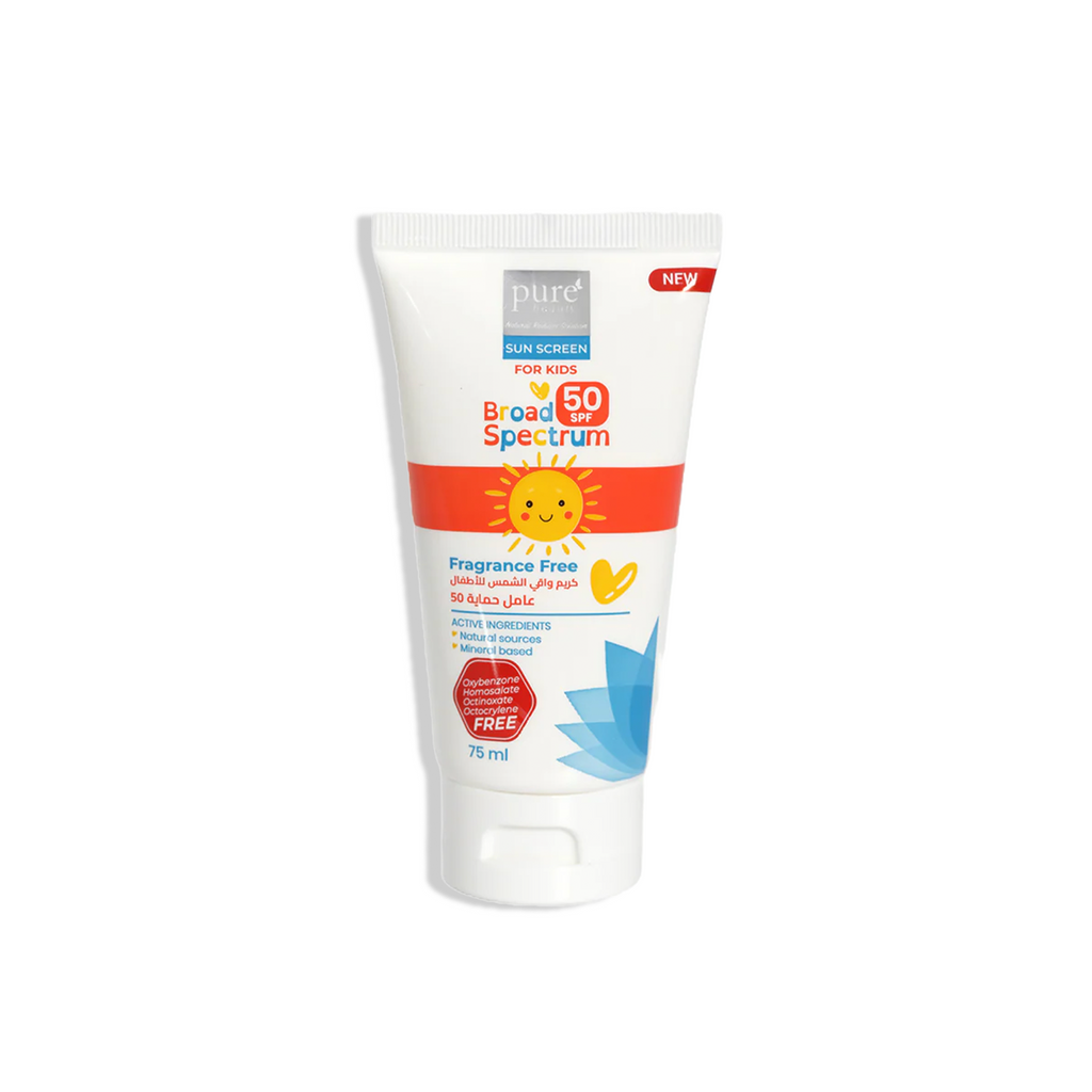 Pure Beauty |بيور بيوتي كريم واقي الشمس للأطفال مع عامل حماية 50 ـ 75 مل