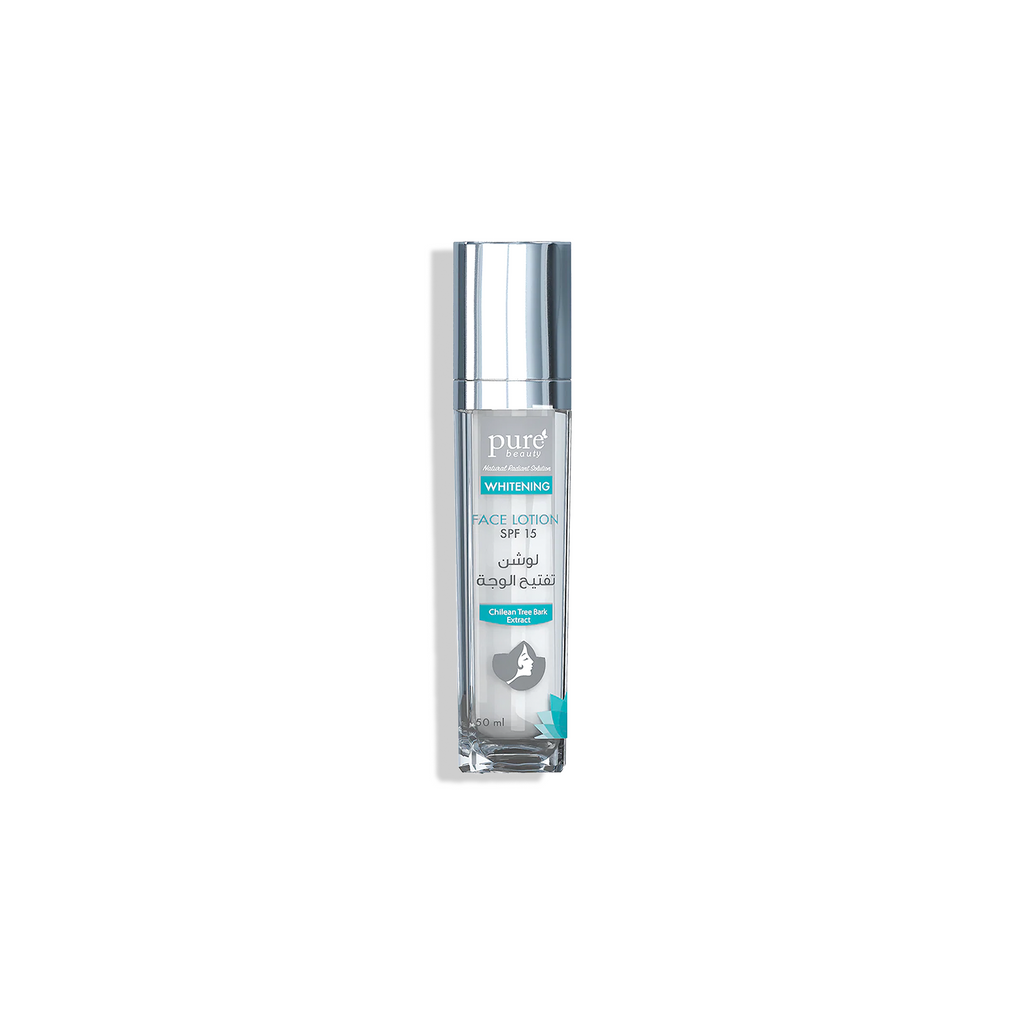 Pure Beauty | 50g - لوشن بيور بيوتي تفتيح الوجه مع واقي شمسي بعامل حماية 15