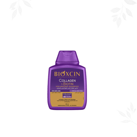 Bioxcin|بيوكسين شامبو - شامبو لزيادة حجم الشعر بالكولاجين والبيوتين 300مل