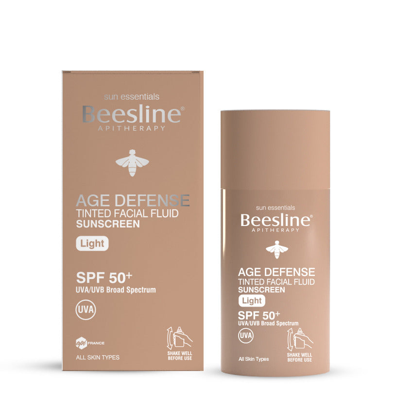 واقي شمسي مقاوم للتجاعيد بلون البشرة مع عامل وقاية +50 SPF | Beesline